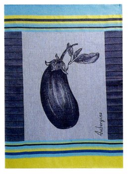 Coucke tea towel - Aubergine