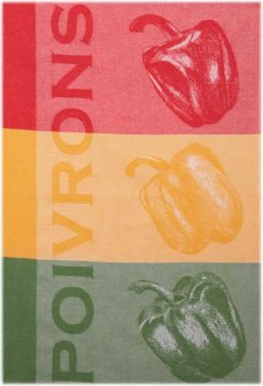 Coucke tea towel - Poivrons