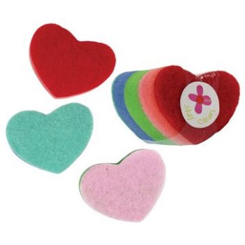 Heart Shaped Sponges - Set of 3