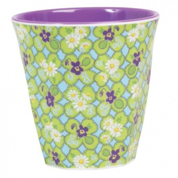 Melamine Cup Two Tone Clover Print