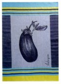 Coucke tea towel - Aubergine