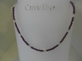 Carrie Elspeth Purple Bead Necklet