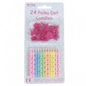 24 Polka Dot Candles