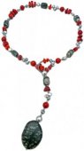 Lotus Feet- Chinese Painting Skinny Lariat