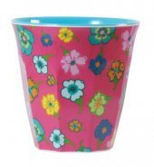 Melamine Cup Two Tone - Flower print