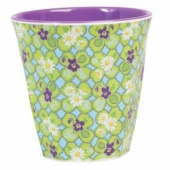Melamine Cup Two Tone Clover Print