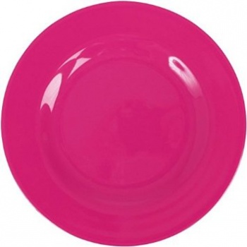 Rice Melamine neon pink dinner plate