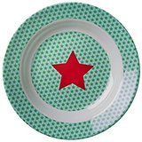 Rice melamine star print bowl