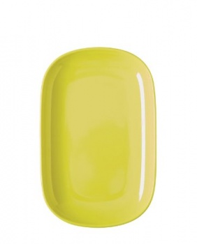 Rice Melamine rectangular yellow plate