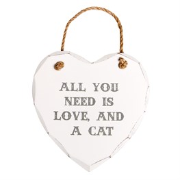 All you Need Is Love And A Cat Plaque.