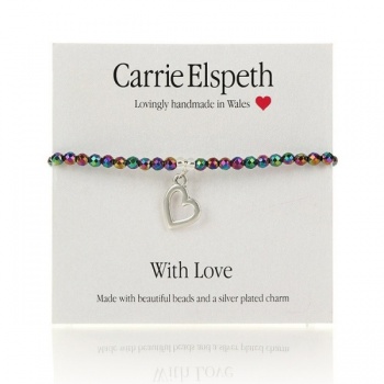 Carrie Elspeth With Love sentiment bracelet