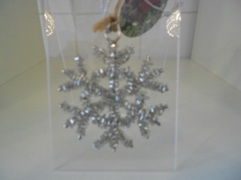 Sparkle Beaded Star  tree decoration
