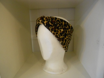 Leopard Print Velvet Headband