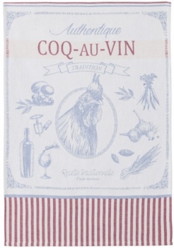 Coucke coq au vin tea towel
