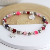 Pink Mix Star Bracelet