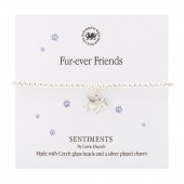 Fur-ever friends sentiment bracelet