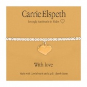 Carrie Elspeth ''With Love'' sentiment bracelet