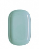 Rice Melamine rectangular blue plate