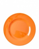 Rice Melamine orange dinner plate