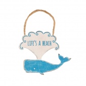 Happy whale hanging decoration