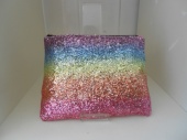 Rainbow Glitter Pouch