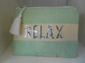 Relax logo make up purse