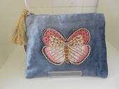 Velvet Butterfly Purse