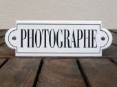 French enamel sign - Photographe